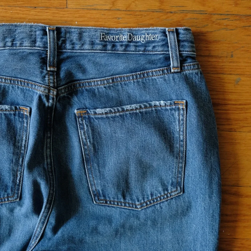 Favorite Daughter The Otto High Rise Boyfriend Ankle Jean Havana Blue Denim 32